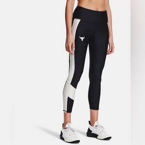 Under Armour Project Rock Black and White Leggings